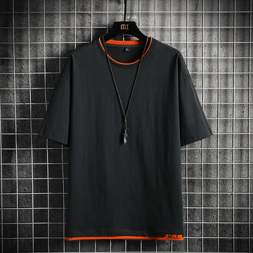 Wiaofellas Fashion Brand Hip Hop Men T-Shirts Summer Men's T Shirt New Casual Solid Tshirts Street Brand Clothing Men Tee Shirts Tops